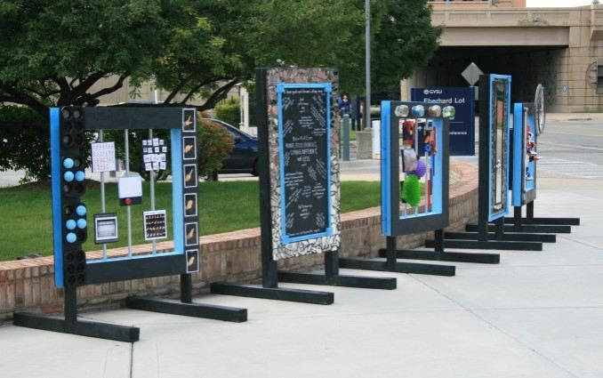 ArtPrize installation with mirrors.